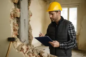 Demolizione muri interni: come evitare errori strutturali che compromettono la sicurezza